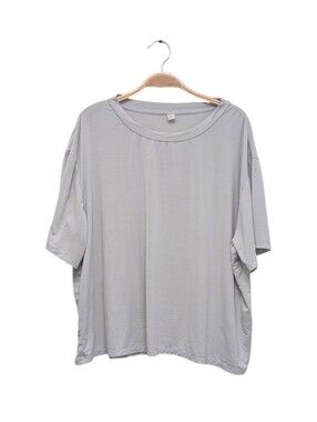 Stitch Fix We Wander Lyocell Spandex Oversized Crewneck Tee Lounge Shirt Gray L